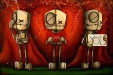 Fabio Napoleoni  Fabio Napoleoni  I Love You - Red (OE) Mini Print